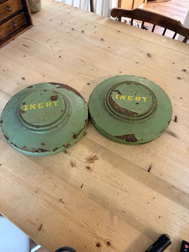Pair inert anti tank mines - pair,