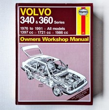 HAYNES MANUAL VOLVO 340 & 360 SERIES 1976 TO 1991  ALL MODELS WORKSHOP MANUAL 