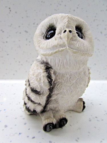 Rare snowy owl figurine - owl,