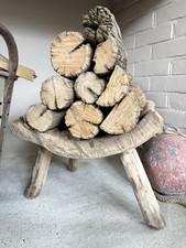 Organic Elm Wood Stool 