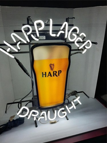 Harp lager draught beer neon - harp,