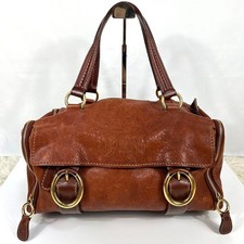 D&G Dolce & Gabbana Handbag Brown Y2K Leather No Accessories