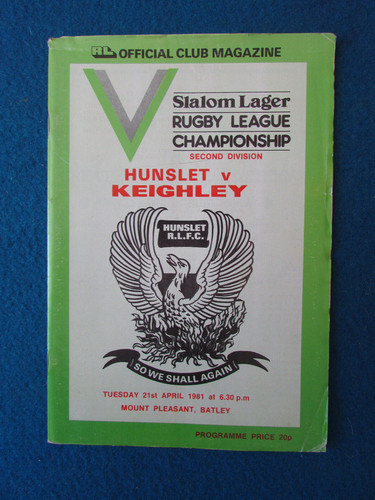 Hunslet keighley rugby - v,