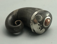 19th Century Silver Mounted Scottish Snuff Mull FHZX