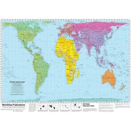 Peters projection world map - projection,
