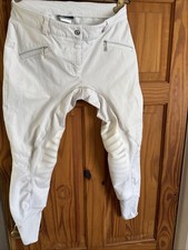 British Showjumping Ladies Johdpurs White In size 12 VGC