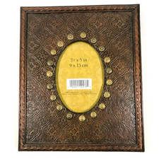 VTG Style Faux Tooled Leather