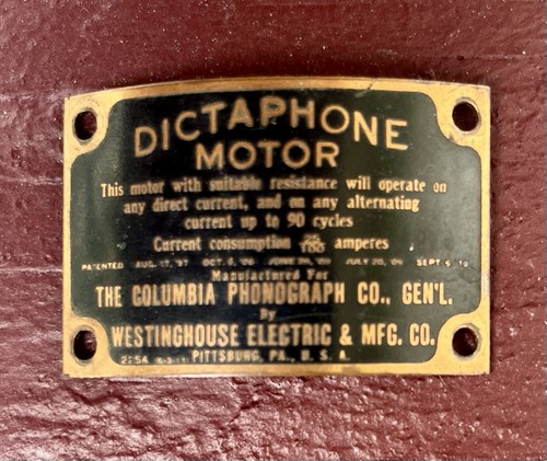 Antique dictaphone motor - antique,