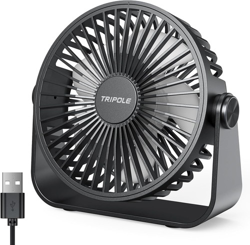 Tripole usb desk fan - desk, speeds