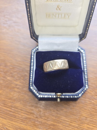 9ct gold gents wedding - 9ct, band
