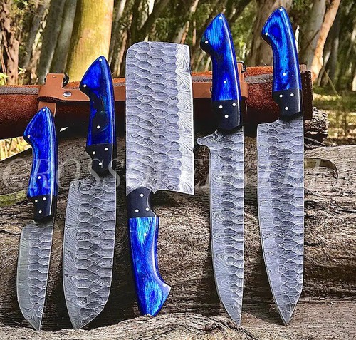 Handmade damascus steel chef - damascus,