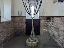 Photo 6x4 Ropes inside St. John the Baptist church (Bell tower | Yarkhill c2022