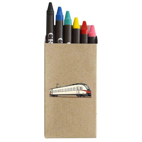 Modern tram coloured crayon - coloured,