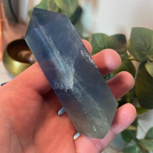 Blue fluorite points - points, (80-95mm)