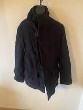 Black Double Zip Fastening Warm Coat Size S By Thomas Nash