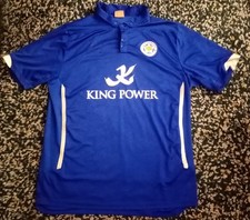 Leicester City Shirt XL 2014 Vintage LCFC Puma Blue Army 44" Inch Chest SX2