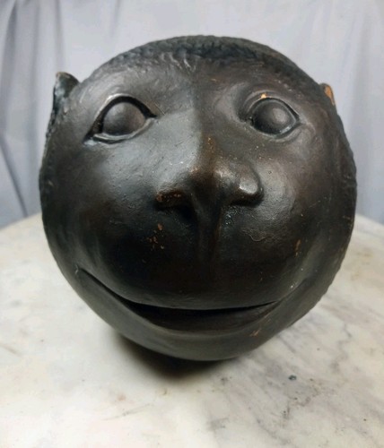 Vintage antique bronze monkey - vintage,