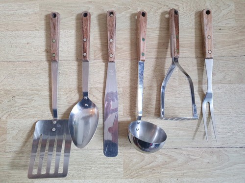 Vintage wooden handle utensil - handle,