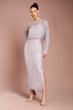 Coast Lilac Fit & Flare Dress