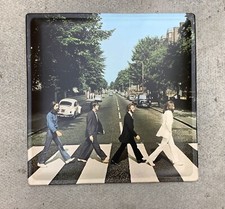 THE BEATLES DECORATIVE METAL LP RECORD COVER WALL ART PLAQUE