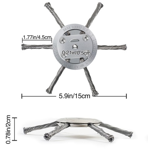 Set grass strimmer head - 6",
