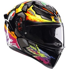 AGV Motorcycle Helmet K1 S Bezzecchi - Sport Racing Integral Helmet with Spoiler