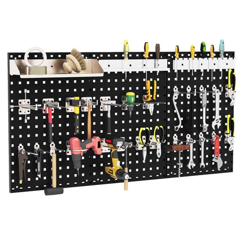 Costway wall mounted pegboard - wall-mounted,