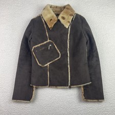 Vintage Faux Fur Trim Zip Up