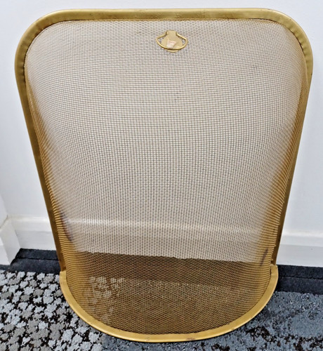Brass coloured mesh fire - coloured,