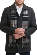Dockers 4XL Wool Blend Coat Jacket Weston With Scarf Big Men’s Dress Casual