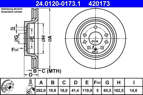 Brake disc for - brake,