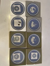Wedgwood Christmas Plates Blue