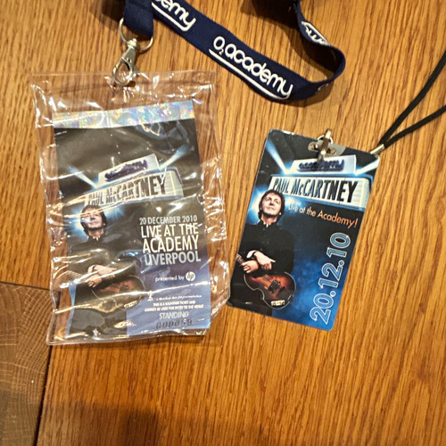Paul mccartney concert - pass, &