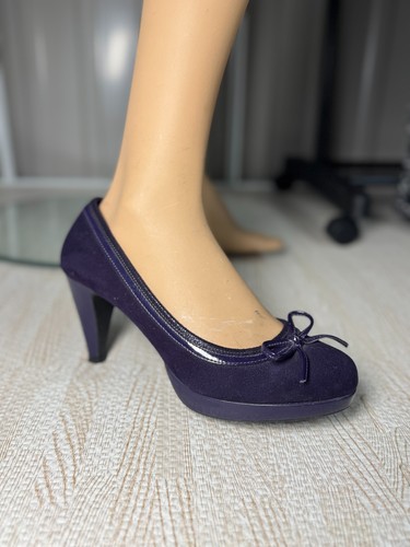 Aubergine purple suede vintage - aubergine,