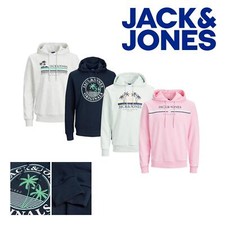 Mens printed Hoodies Jack & Jones Logo Sweatshirt Pullover Sweater, S to 2XL