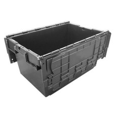 10 LARGE Used Plastic Removal Storage Crates Box Container - 80 Litres.