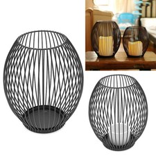 Metal Wire Lantern Candle Holder Cage Tea Light Stand Home Party Wedding Decor