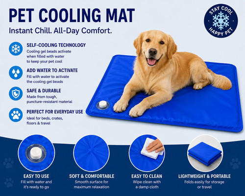 Pet cooling mat for - for, cats