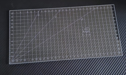 30cm acrylic sewing ruler - 30cm,