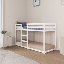 Bunk Bed Bedroom Kids Bed Frame Children Twin Sleeper Solid Wood Pine vidaXL
