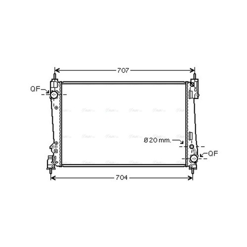 Radiator fta2312 ava 51896964 - radiator,