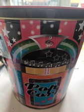 Retro Jukebox Popcorn Storage Tin Silver Crane Company 2015