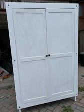 White Wood Ikea Hemnes Wardrobe