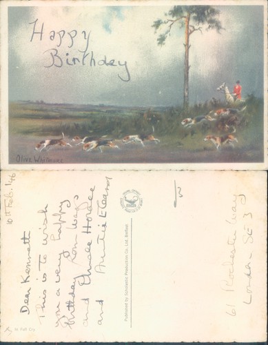Hunting scene with - , dogs