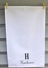 Personalised Novelty White Tea Towel