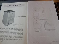 Smith & Wellstood Bonnybridge WATER HEATER PAMPHLET  1955  --13 / 20 CM 