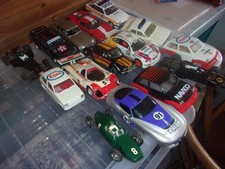 Scalextric job lot cars / shells etc. some work