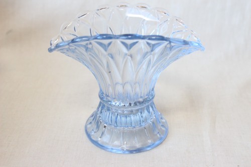 Art deco blue glass - blue,