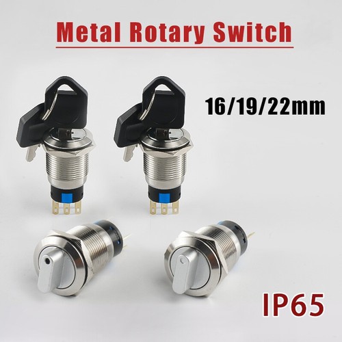 22mm metal rotary switch - 16/19/22mm,
