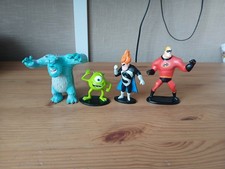 4 Disney Pixar Figures Monsters Inc And The Incredibles